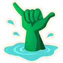 Sea Shaka Emoji icon