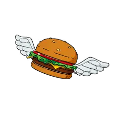 Flying Burger Back Bling icon