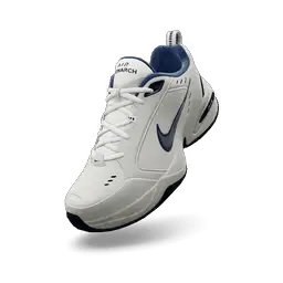 Nike Air Monarch IV White/Metallic Silver Shoes icon