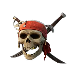 Skull and Crossed Swords Back Bling icon