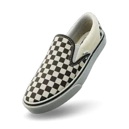 Vans Classic Slip-On Checkerboard Black/Off White Shoes icon